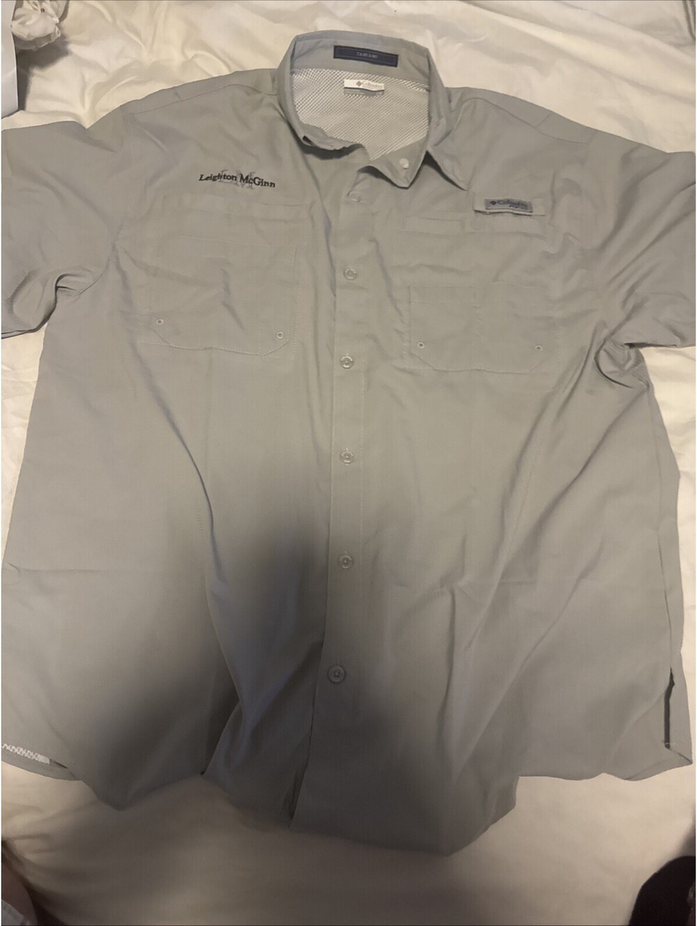 Columbia PFG Tamiami Omni Shade Fishing Shirt Men's Large Short Sleeve Vented